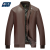 2022 Spring And Autumn Thin Men 'S Leather Jacket Round Neck Slim Korean Style Baseball Collar PU Leather Men 'S Biker 'S Leather Jacket