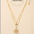 Boutique Copper Plated Gold Inlaid 5A Zircon Simple Fashion High Quality Necklace A008