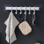 Kitchen Hook Rack Punch-Free Hanging Rod Rack Strong Adhesive Bathroom Wall Wall Hook Towel Rack