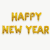 Happy New Year Aluminum Balloon 2023 Party Decoration 16-Inch Letter Set Balloon