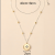 Boutique Copper Plated Gold Inlaid 5A Zircon Simple Fashion High Quality Necklace A007