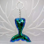 Colorful Fish Tail Sequins Keychain Handbag Pendant Mermaid Sequins Suitcase Ornaments Wholesale