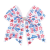 American Independence Day 8-Inch Dovetail Bowknot Hair Ring Unicorn Pattern Streamers Children's Hair Accessories