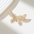 Boutique Copper Plated Gold Inlaid 5A Zircon Simple Fashion High Quality Brooch A002