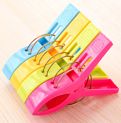 Clothes Clip Windproof Cotton Quilt Clip Clothes Drying Clothes Clothes Quilt Clip Air a Quilt Color Clip 4 Pack Factory Direct Sales