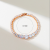 Boutique Copper Plated Gold Inlaid 5A Zircon Simple Fashion High Quality Bracelet A005