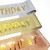 Cross-Border Elastic Fabric Gold Leaf Etiquette Belt It's My Birthday Birthday party sash