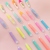 Cartoon Cute Fluorescent Pen 6 PCs Macaron Color Waterproof Eye Protection Student Office Marking Graffiti Pen