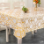 European Style Tablecloth Waterproof Oil-Proof Gilding Tablecloth Household PVC Lace Tablecloth Wholesale