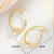 Boutique Copper Plated Gold Inlaid 5A Zircon High Quality Earrings Fashion Jersey