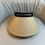 Summer New Raffia Topless Hat Sun Protection UV Protection Sun Protection Straw Hat Double Layer Straw Knitted Lengthened Widened Brim