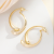 Boutique Copper Plated Gold Inlaid 5A Zircon High Quality Earrings Fashion Jersey