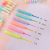 Cartoon Cute Fluorescent Pen 6 PCs Macaron Color Waterproof Eye Protection Student Office Marking Graffiti Pen