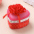 Creative Lace Love Jewelry Box Ornament Storage Box Gift Box Peach Heart Plastic Box Factory Wholesale