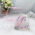 New Bead Necklace Pink Transparent Small Square Bag Children's Portable Crossbody Jewelry Bag Handmade DIY Ornament Bag