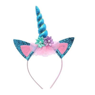 Unicorn Headband Cross-Border Party Dress up Hair Accessories Children Holiday Party Supplies Cartoon Headband Wholesale