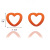 Personality Multicolor Earrings Heart Earrings Fashion Accessories Solid Color Stud Earrings Ornament