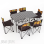Chanodug Outdoor Folding Tables and Chairs Set Portable Fishing Picnic Camping Egg Roll Table a Table with Six Chairs