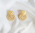 round Rattan Stud Earrings Multi-Color Women's Stud Earrings Holiday Metal Stitching Rattan Ring Retro Stud Earrings Earrings