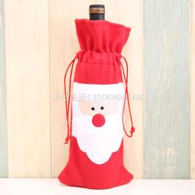 Christmas Decorations Santa Claus Red Wine Bottle Red Wine Bottle Christmas Gift Bag