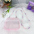 New Bead Necklace Pink Transparent Small Square Bag Children's Portable Crossbody Jewelry Bag Handmade DIY Ornament Bag