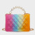 Foreign Trade Mini Women's Bag Wholesale 2022 Beach Bag PVC Chain Gel Bag Colored String Spray Gradient Pearl Tote