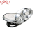Df99001 Side Dish Dish Saucer Dish Oval Disk 304 Stainless Steel Egg-Shaped Dumpling Plate Dish Snack Multi-Purpose Plate