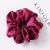 French Satin Large Intestine Hair Ring Wholesale Korean Ins Solid Color Fabric Craft Advanced Hair Accessories