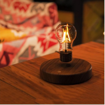 Magnetic Suspension Bulb Bedroom Bedside Decoration Atmosphere Table Lamp Creative Gift Ins Small Night Lamp Wholesale