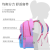 New Gradient Color Student Children Schoolbag Grade 1-6 Spine-Protective Backpack Wholesale