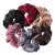 Amazon Hot Sale Korean Style Elegant Velvet Intestine Hair Band Pleated Hair Rope Autumn and Winter Large Intestine Ring Factory Wholesale