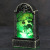 Cross-Border Halloween Tombstone Dress up Props LED Luminous Skull Tombstone Ghost Festival Horror Decorations Desktop Ornaments