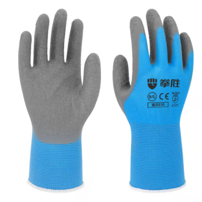 Boxing Sheng E30 Latex Crepe Tape Leather Gloves Cotton Thread Wear-Resistant Non-Slip Labor Gloves Working Elastic Wear-Resistant Gloves