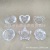 Pressure Mechanism Transparent Glass Special-Shaped Tea Candle Holder Cup Aromatherapy Cylinder Flying Saucer Semicircle Crooked Peach Heart Plum Blossom Five Stars