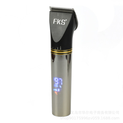 Hair Salon Professional Speed Control Electric Hair Clipper Fixed Charger Intelligent Digital Display Fast Charging Oil Head Electric Clipper Hair Scissors