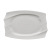 Ceramic Steamed Fish Plate Household Restaurant Put Fish Plate Rectangular Ancient Dish Commercial Plate Restaurant Pure White Tableware