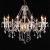 24-Head Double-Layer 2-Layer Large Crystal Chandelier Candle Light 16+8 Diameter 1.2 M for Hotel Engineering Exhibition Hall