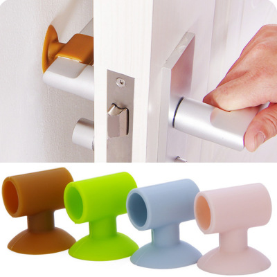 Creative Suction-Cup-Style behind the Door Crashproof Pad Corner Protector Door Handle Door Lock Silencer Protective Pad Wall Mute Bumper