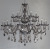 8+4 Double-Layer Smoky Gray Crystal 12-Burner Ceiling Lamp Candle Light Suitable for Living Room Bedroom Dining Room Hotel Rooms, Etc.