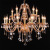 15-Head Clear Transparent Crystal Chandelier Candle Chandelier Lamp in the Living Room Bedroom Light Dining-Room Lamp Stair Light Hotel Engineering