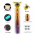 Cross-Border Hot Selling Hair Clipper Metal Body Gradient Color USB Oil Filling Head Electric Hair Cutter Fast Charge Waterproof Engraving Razor
