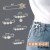 Tight Waist Pin Jeans Skirt Waist Big Change Small Anti-Unwanted-Exposure Buckle Change Pants Pin Fixed Clothes Belt Buckle Clip Brooch More