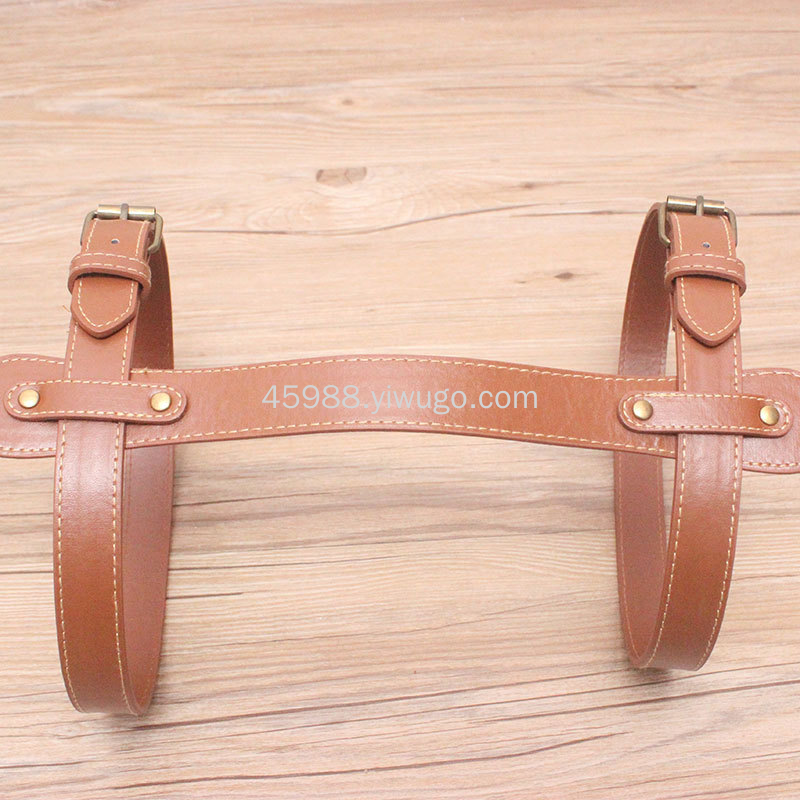 毛毯扎带包装带野餐垫卷捆皮带PU拎带人造皮扣带瑜伽垫手提带