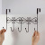 Ironwork Gate Rear Convenient Hook Bathroom Clothes Hook Sub Creative Nail-Free Non-Perforated Bedroom Door Back Five-Claw Clothes Rack