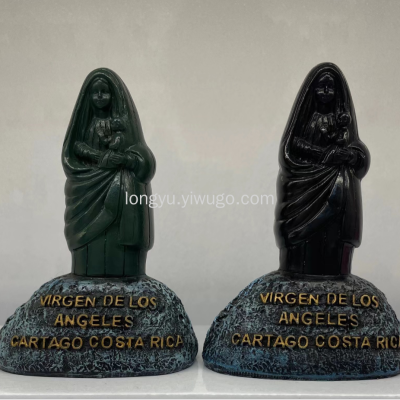 South American Holiday Gift Black Virgin Religious Series Resin Crafts Domestic Ornaments Christmas Gift