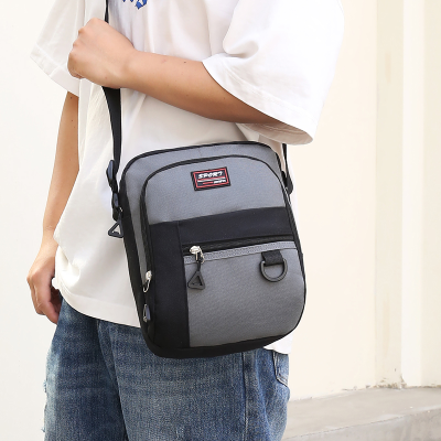 New Men's Bags Shoulder Bag Sports Travel Small Men's Bag Waterproof Oxford Cloth Wear-Resistant Messenger Bag