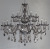 10+5 Smoky Gray Crystal Chandelier Double Layer 15 Heads Candle Light Glass Lamp Living Room Dining-Room Lamp Suitable for Hotel KTV