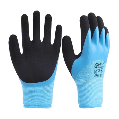 Rubber Gloves Labor Protection Wear-Resistant Work Men's Construction Site Work Labor Protection Thickened Latex Rubber