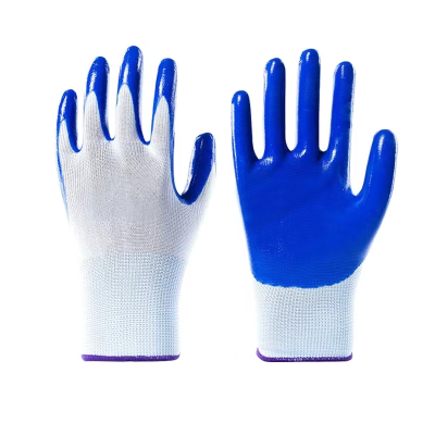 Genuine Labor Protection Gloves Wholesale Wear-Resistant Protective Men's and Women's Rubber Work Latex Non-Slip Construction Site Labor Dipping Gloves