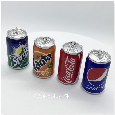 a Variety of Creative Mini Simulation Cans Keychain Pendant New Cans Beverage Bottle Diy Accessories Gift